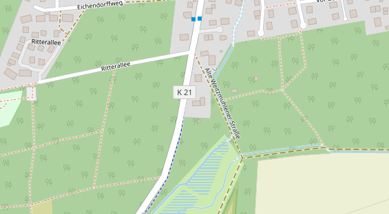 Lauf auf Satellitenbild