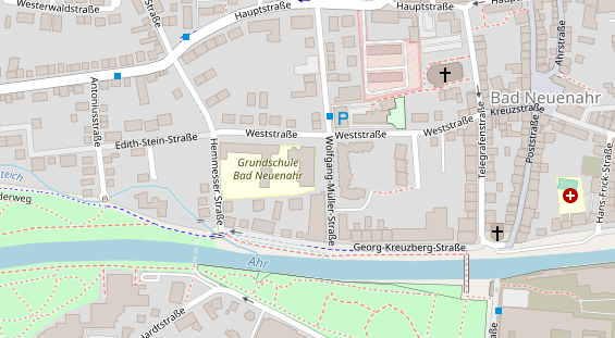 Lauf auf Satellitenbild