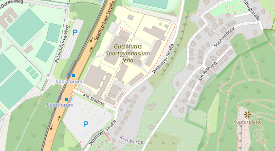 Lauf auf Satellitenbild