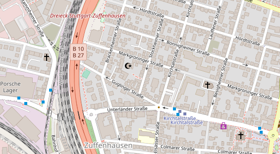 Lauf auf Satellitenbild