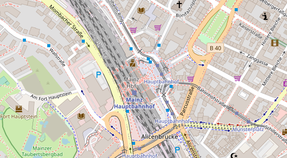 Lauf auf Satellitenbild