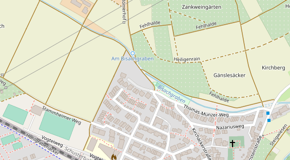 Lauf auf Satellitenbild