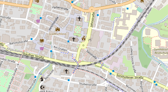 Lauf auf Satellitenbild