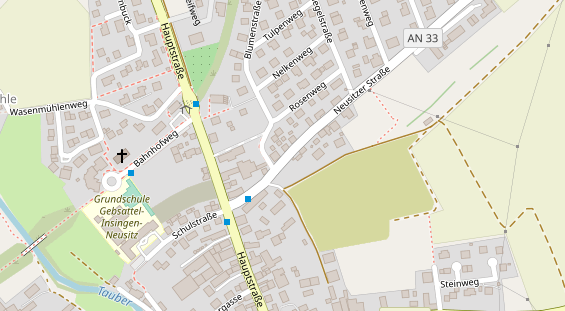 Lauf auf Satellitenbild