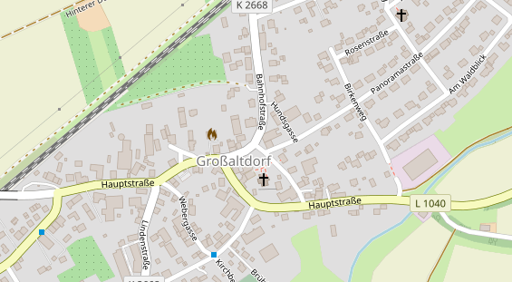 Lauf auf Satellitenbild