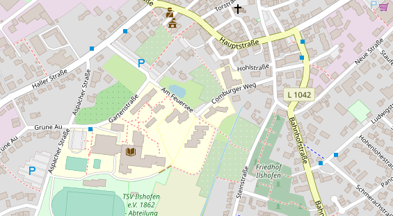 Lauf auf Satellitenbild