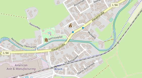 Lauf auf Satellitenbild