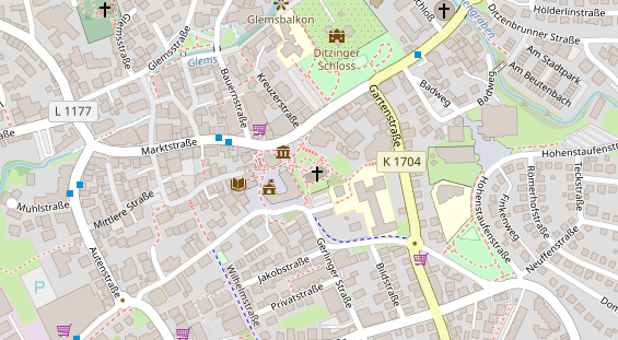 Lauf auf Satellitenbild