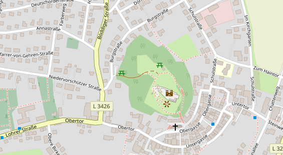 Lauf auf Satellitenbild