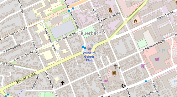 Lauf auf Satellitenbild