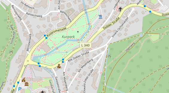 Lauf auf Satellitenbild
