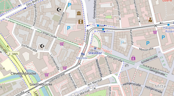 Lauf auf Satellitenbild