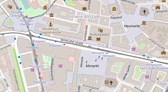 Lauf auf Satellitenbild