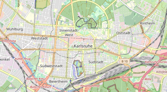 Lauf auf Karte