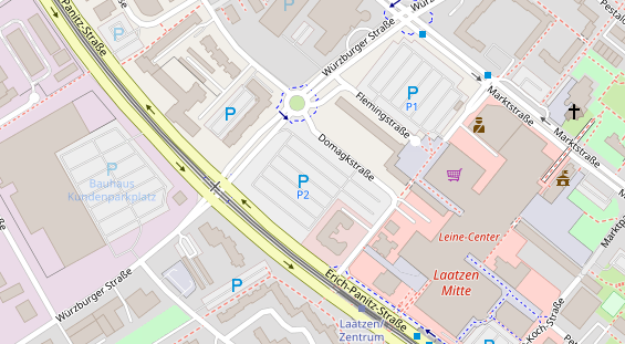 Lauf auf Satellitenbild