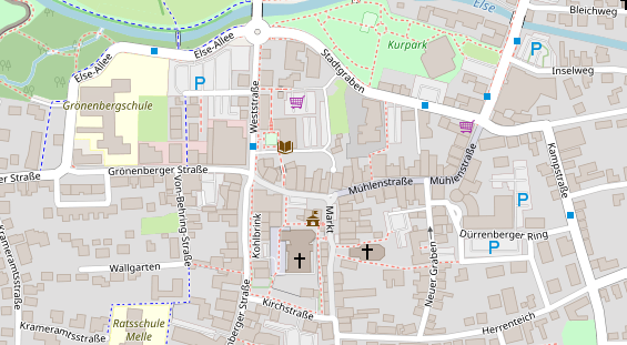 Lauf auf Satellitenbild