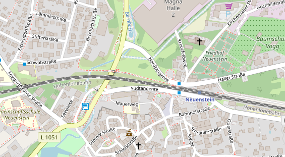 Lauf auf Satellitenbild