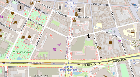 Lauf auf Satellitenbild