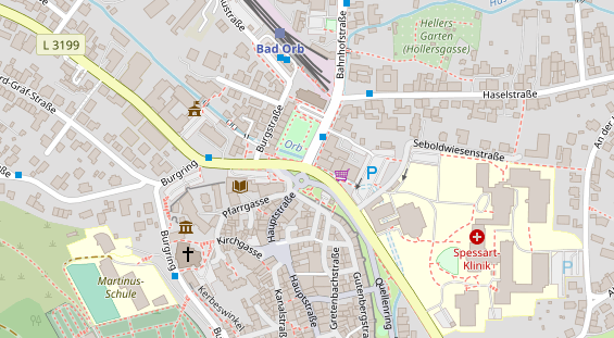 Lauf auf Satellitenbild