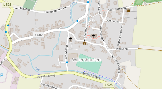 Lauf auf Satellitenbild