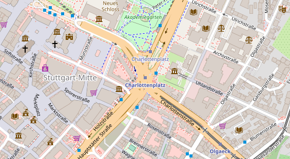 Lauf auf Satellitenbild