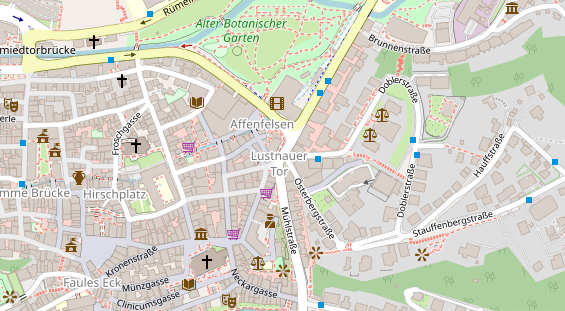 Lauf auf Satellitenbild