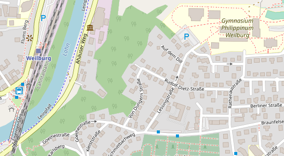 Lauf auf Satellitenbild