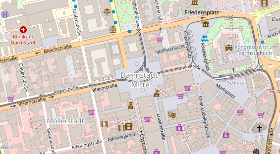 Lauf auf Satellitenbild