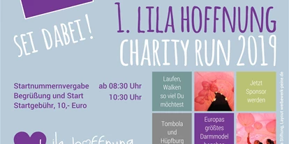 Lauf suchen - Niedersachsen - Plakat - 1. Lila Hoffnung Charity Run