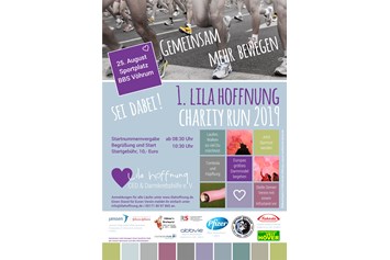 Lauf: Plakat - 1. Lila Hoffnung Charity Run