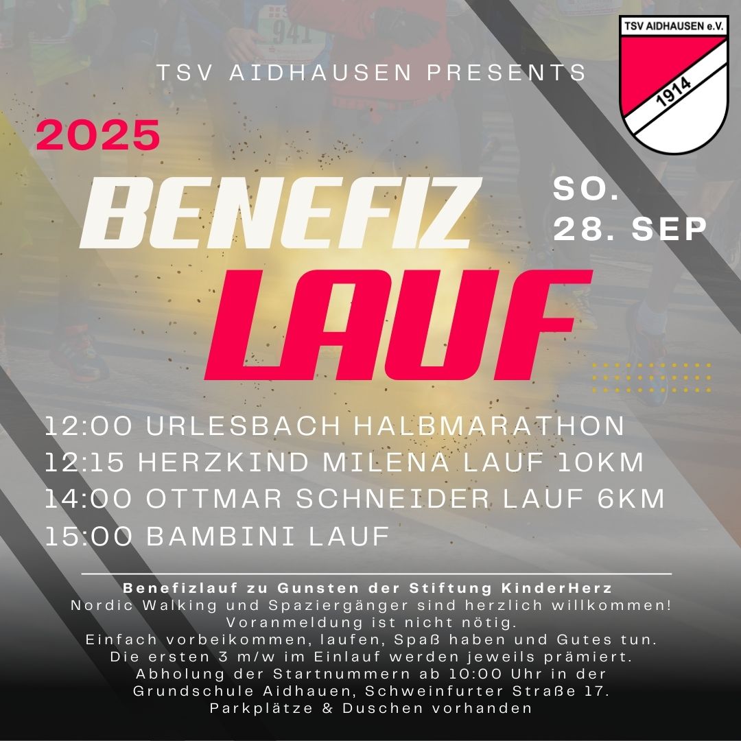 Lauf suchen - Thüringen - 11. Benefizlauf des TSV Aidhausen