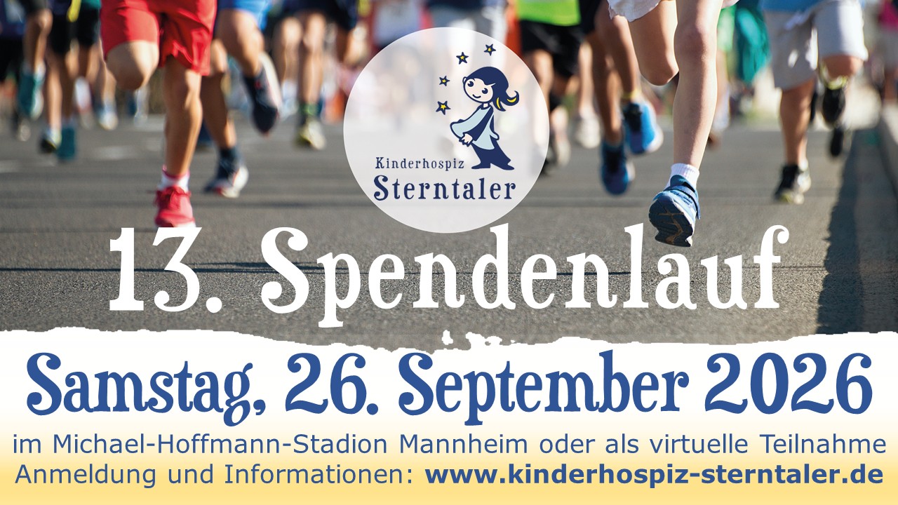 Lauf: 13. Spendenlauf Kinderhospiz Sterntaler