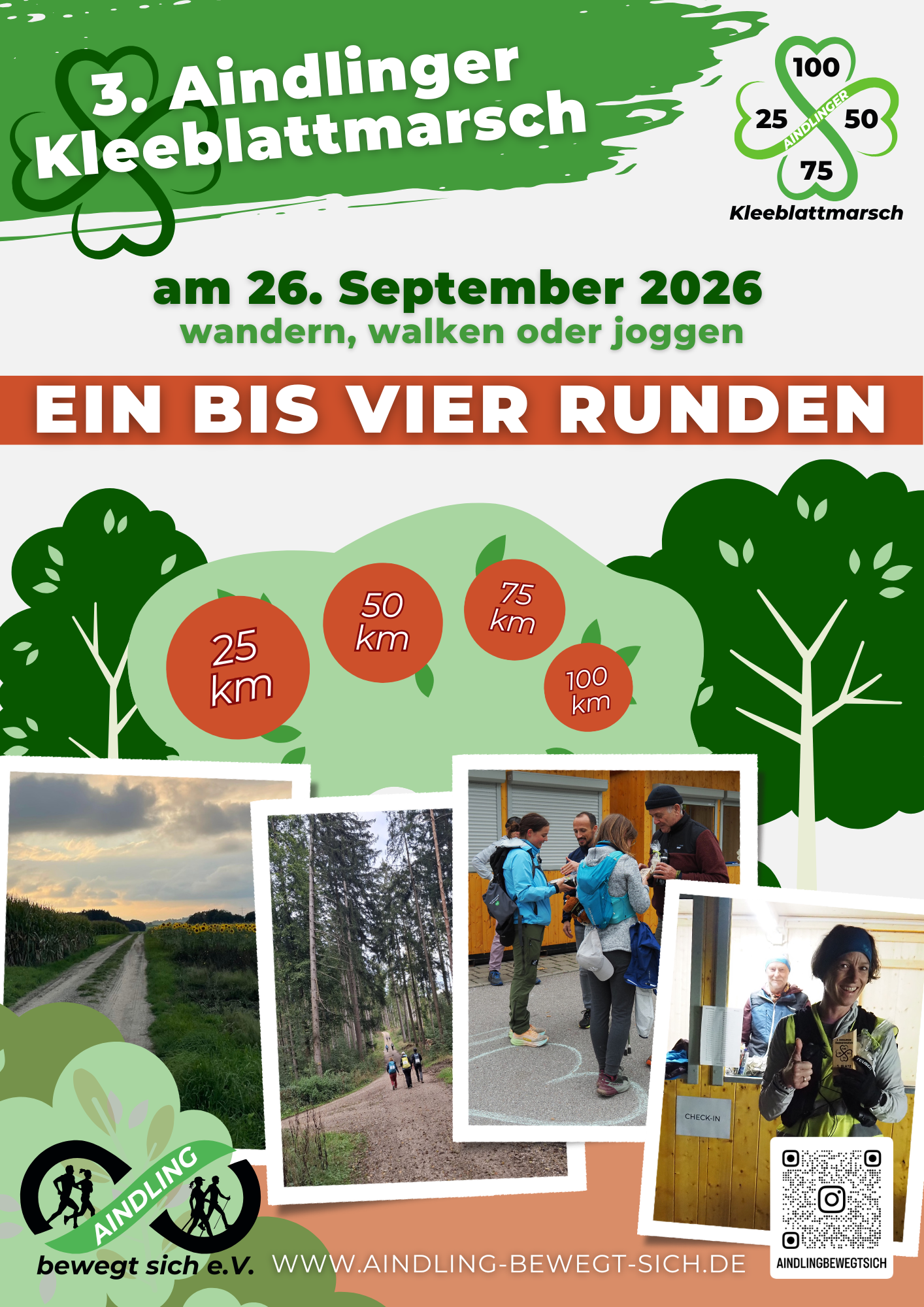 Lauf: Aindlinger Kleeblattmarsch 
