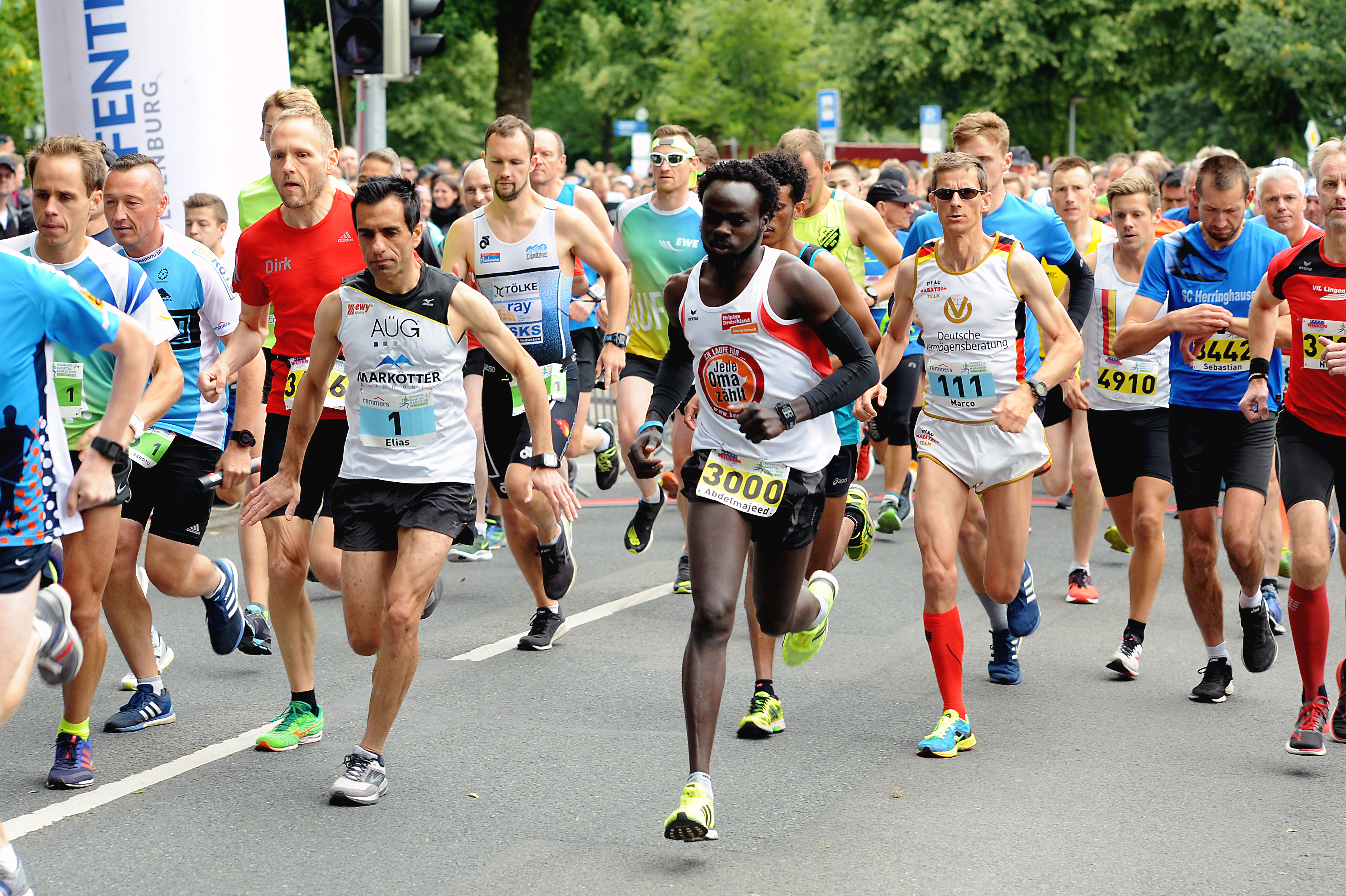 Lauf suchen - Foto: Heinz Benken. - Remmers-Hasetal-Marathon des VfL Löningen